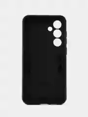 Черный чехол противоударный Samsung Galaxy S24 FE (C24 Фе), с металлической подставкой кольцом