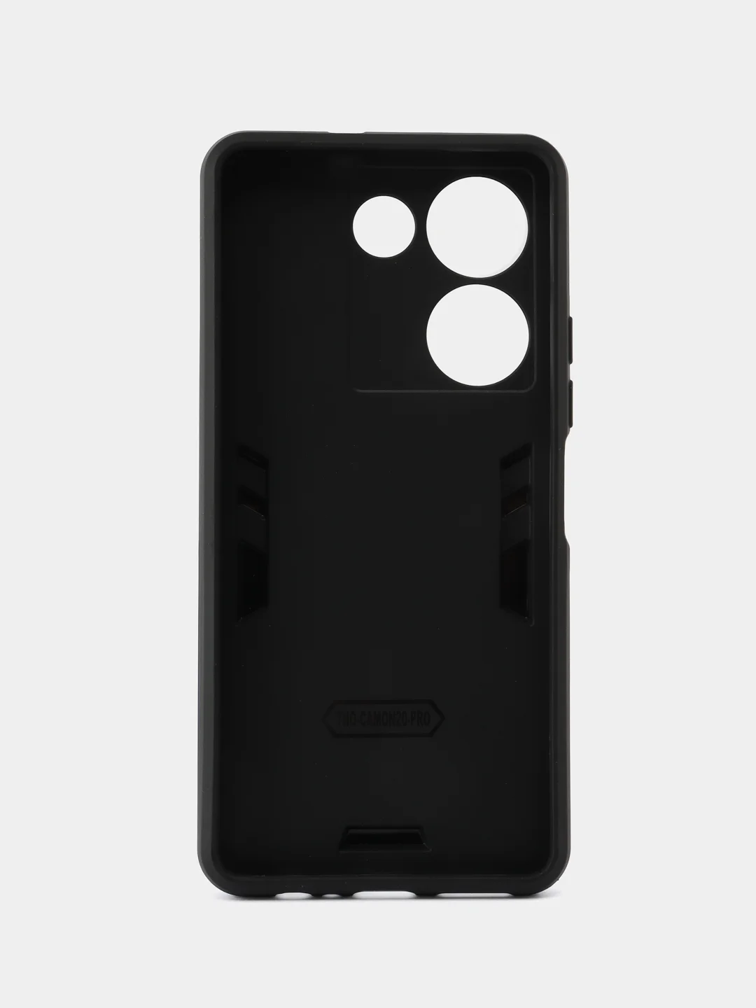 Синий чехол для Tecno Camon 20/Camon 20 Pro 4G противоударный с металлической подставкой кольцом