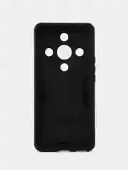Черный чехол HONOR X9B (ХОНОР Х9Б) противоударный, с металлической подставкой кольцом