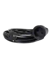 Удлинитель силовой шнур штепс. гнездо ПВС 2*0,75 5м ES-05-001-black