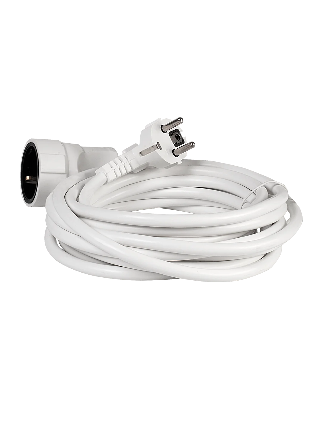 Удлинитель силовой шнур штепс. гнездо ПВС 3 х 1,5 5м ES-05-005-white