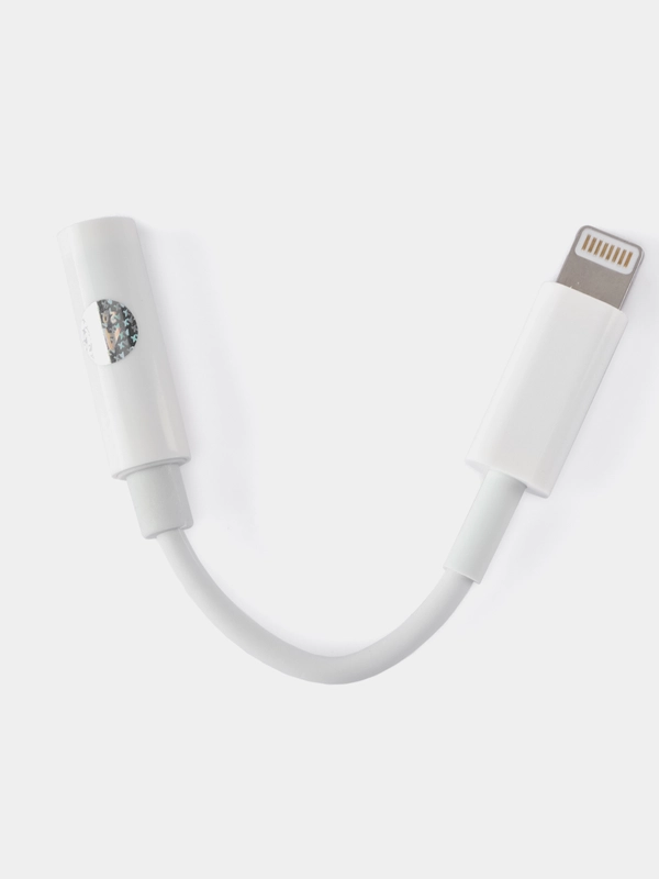 Адаптер аудио переходник Lightning - 3.5mm Jack (тех. упаковка)
