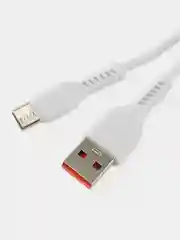 Белый кабель ONE DEPOT S08WT, TYPE-C-USB, 2.4 А, 1 метр, белый