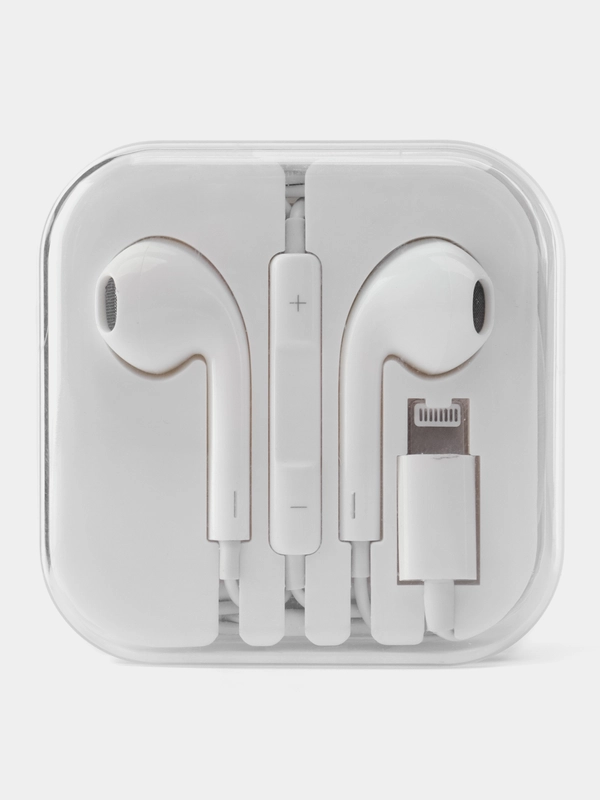 Наушники для iPhone 7, 8, Х, 11, 12, 13, 14, с Lightning / наушники для айфон