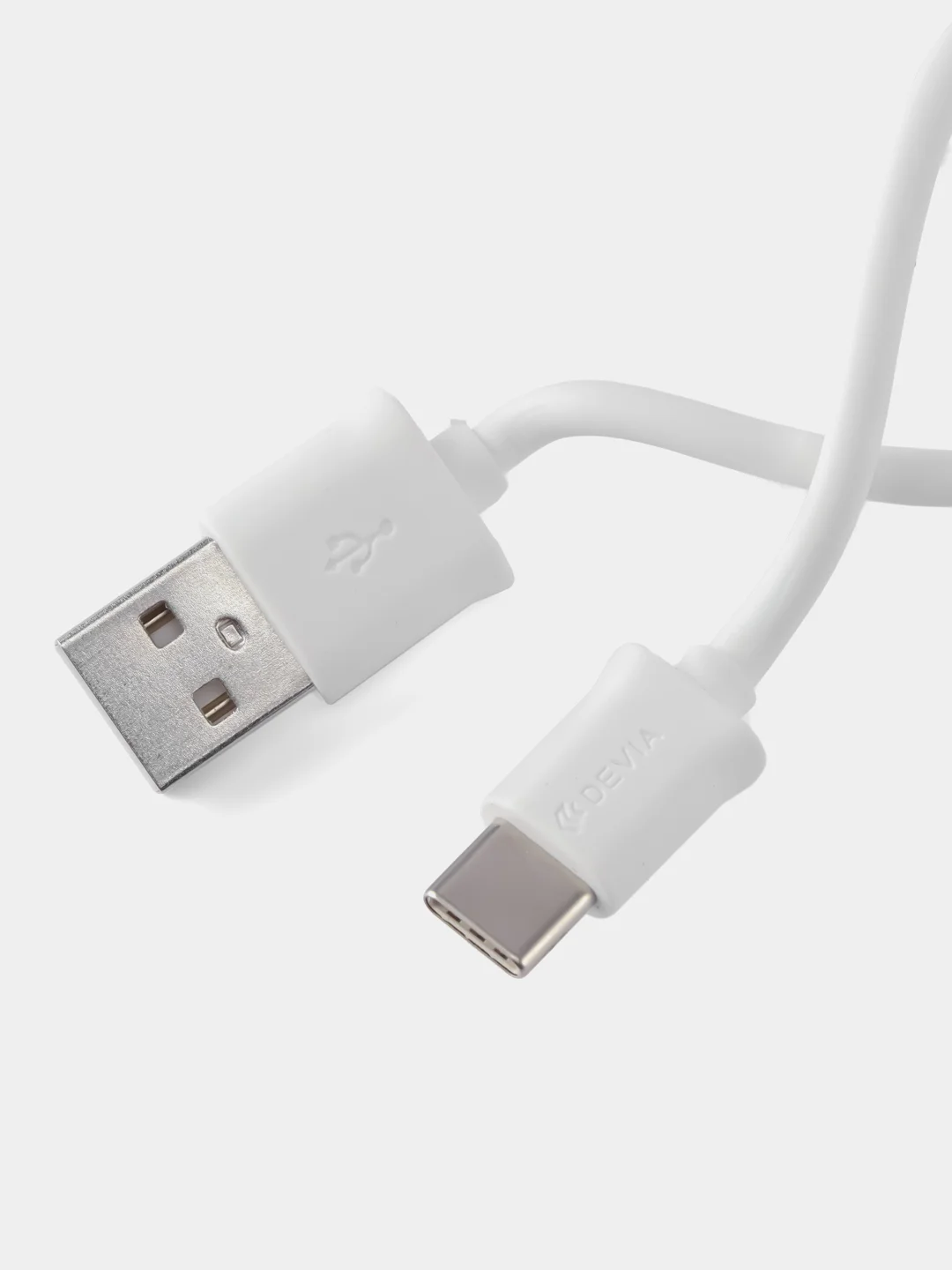 DEVIA Кабель Type-c USB, быстрая зарядка, 1м, белый
