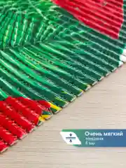 Красный коврик для ванной и туалета из вспененного ПВХ, ВИЛИНА