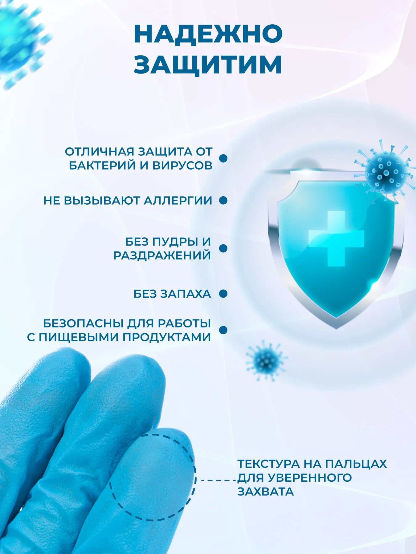 Перчатки нитриловые одноразовые медицинские S M XS L XL 100 шт