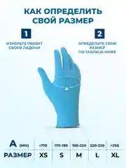 Перчатки нитриловые одноразовые медицинские S M XS L XL 100 шт