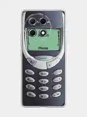 Угольный чехол на Tecno Camon 30S Pro / Текно Камон 30S Про прозрачный, с принтом, защита камеры