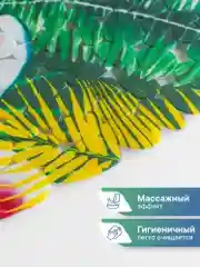 Красный коврик для ванны на присосках "Paradise" 36x69 см, ВИЛИНА