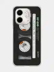 Угольный чехол на Infinix Smart 9/Hot 50i / Инфиникс Смарт 9/Хот 50i прозрачный, с принтом
