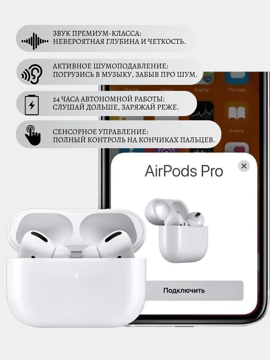 Наушники Pods PRO WOW