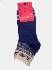 Носки женские зимние теплые с новогодним принтом