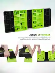 Степ-платформа ProRun, 3 уровня 12/17/22 см, салатовая, 100-5047