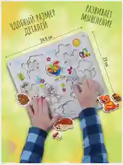 Деревянный сортер рамка монтессори для малышей