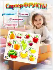 Деревянный сортер рамка монтессори для малышей
