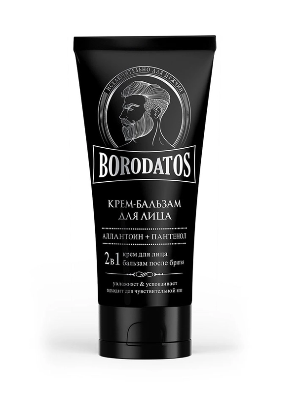 BORODATOS Крем-бальзам для лица 2в1 "Borodatos" 75мл.