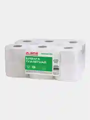 Бумага туалетная 200м, LAIMA (T2), ADVANCED, 1-сл, цвет белый, КОМПЛЕКТ 12 рулонов, 126093