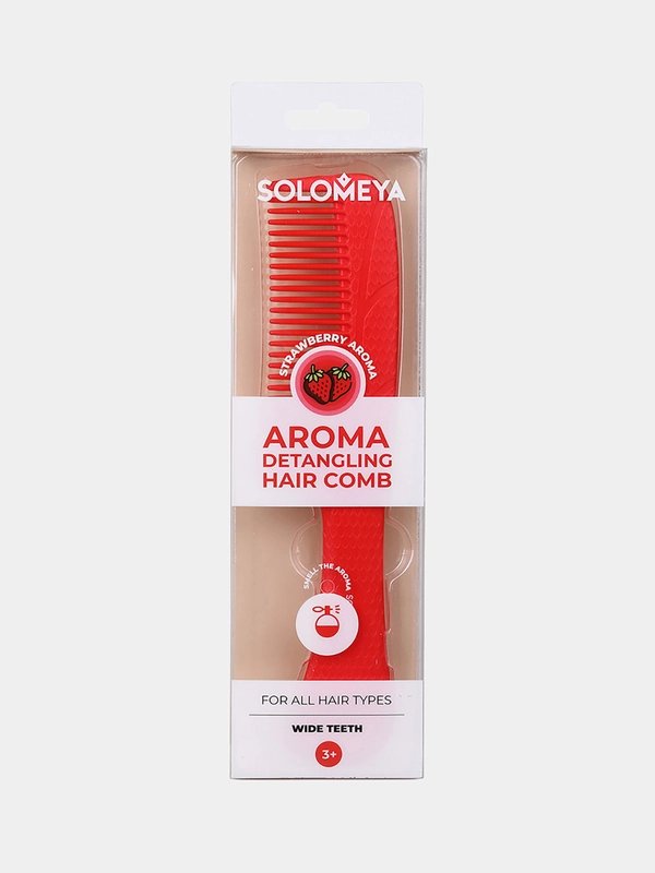 Арома-расческа гребень Solomeya для волос с ароматом Клубники