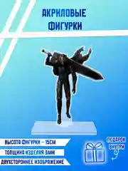 Конфетный фигурки акриловые "Блич", "Волейбол", "Поднятие уровня в одиночку"