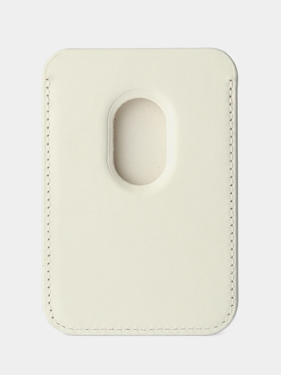 Белый картхолдер - бумажник на iPhone с поддержкой MagSafe/Leather Wallet