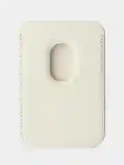 Белый картхолдер - бумажник на iPhone с поддержкой MagSafe/Leather Wallet