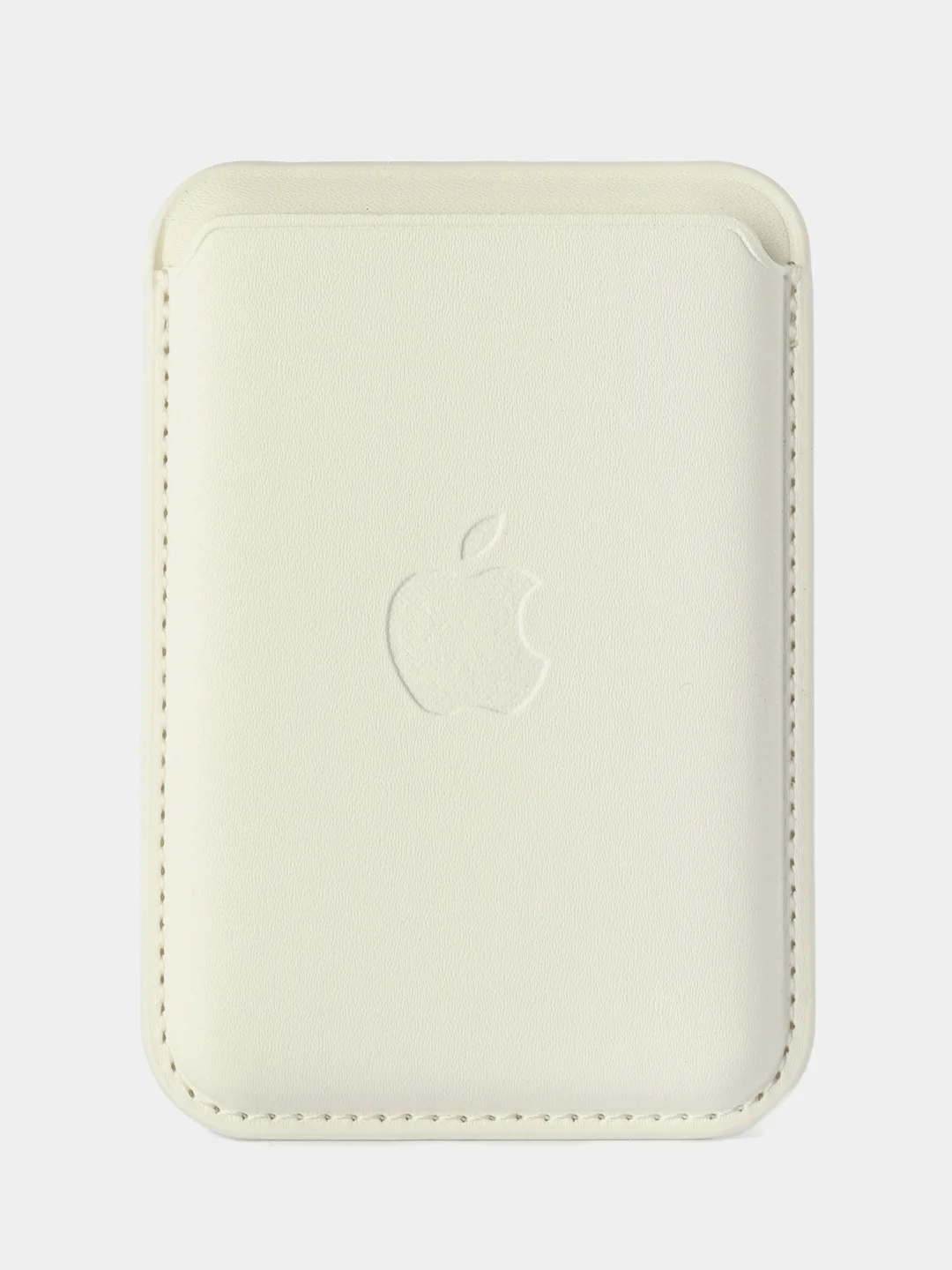 Белый картхолдер - бумажник на iPhone с поддержкой MagSafe/Leather Wallet