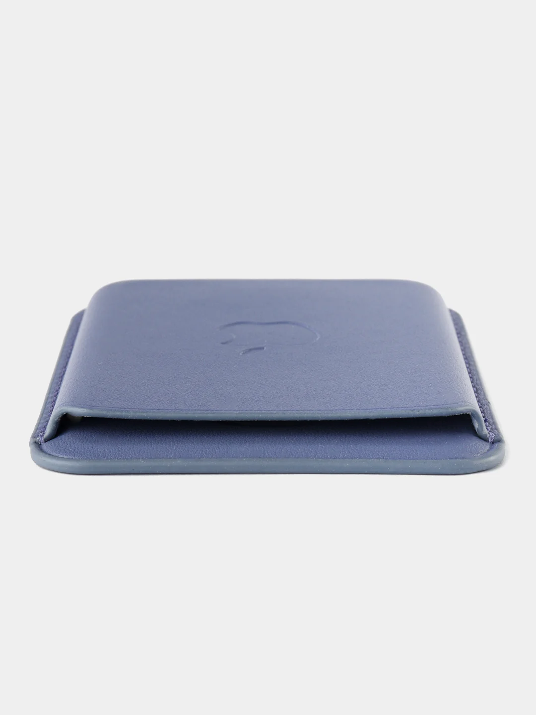 Голубой картхолдер - бумажник на iPhone с поддержкой MagSafe/Leather Wallet