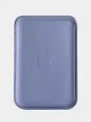 Голубой картхолдер - бумажник на iPhone с поддержкой MagSafe/Leather Wallet