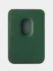 Зеленый картхолдер - бумажник на iPhone с поддержкой MagSafe/Leather Wallet