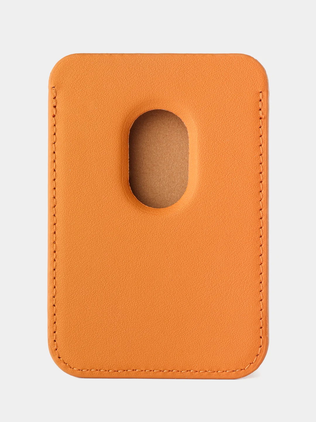 Оранжевый картхолдер - бумажник на iPhone с поддержкой MagSafe/Leather Wallet