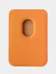Оранжевый картхолдер - бумажник на iPhone с поддержкой MagSafe/Leather Wallet