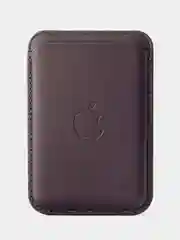 Тёмно-бордовый картхолдер - бумажник на iPhone с поддержкой MagSafe/Leather Wallet
