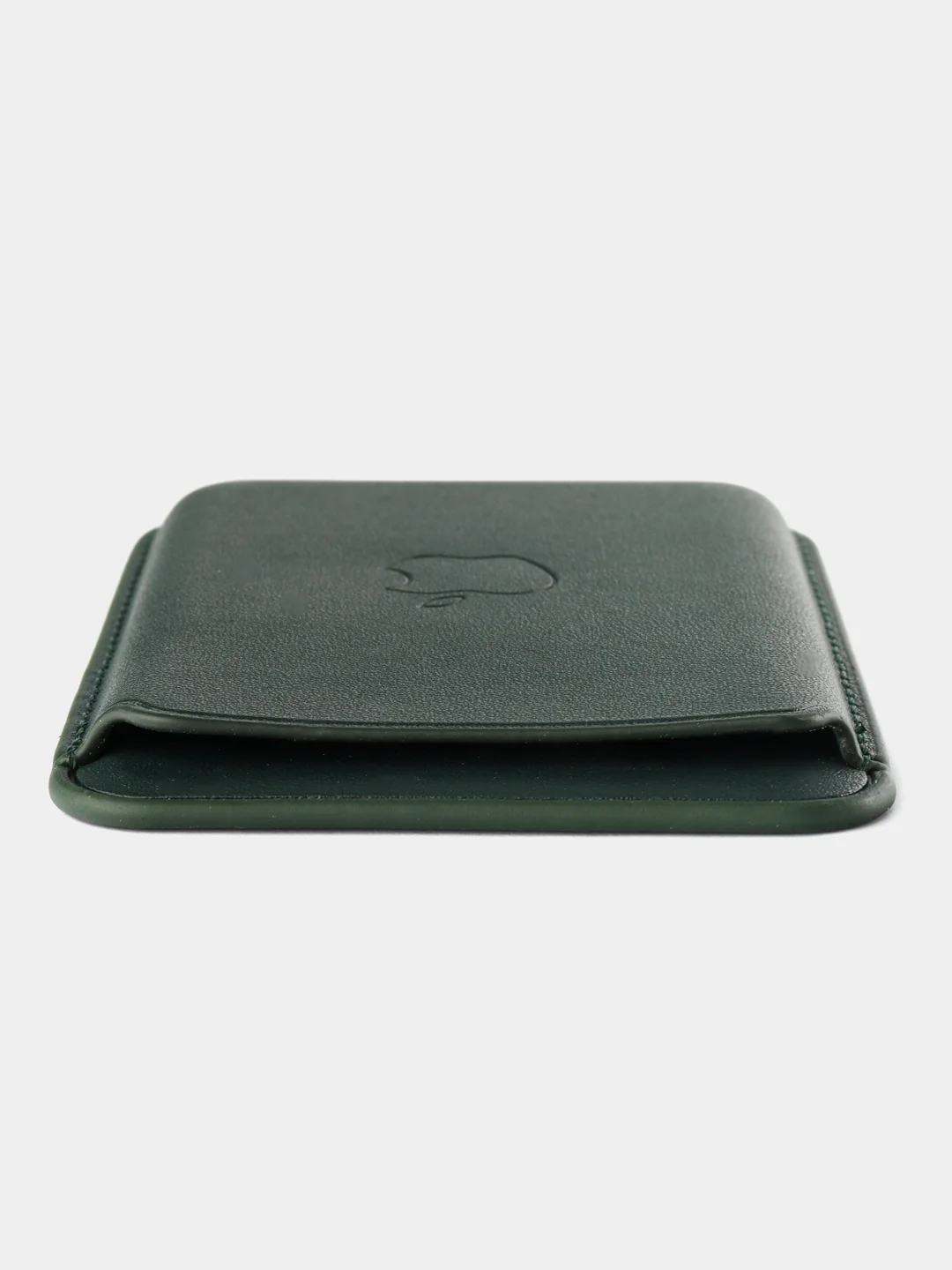Тёмно-зелёный картхолдер - бумажник на iPhone с поддержкой MagSafe/Leather Wallet