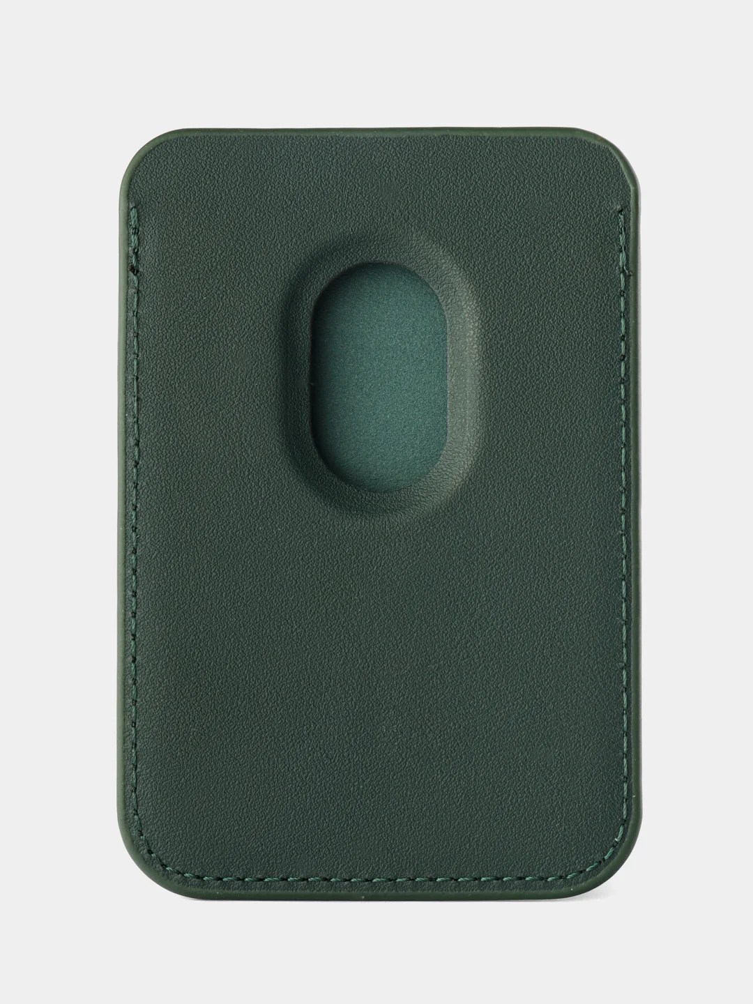 Тёмно-зелёный картхолдер - бумажник на iPhone с поддержкой MagSafe/Leather Wallet