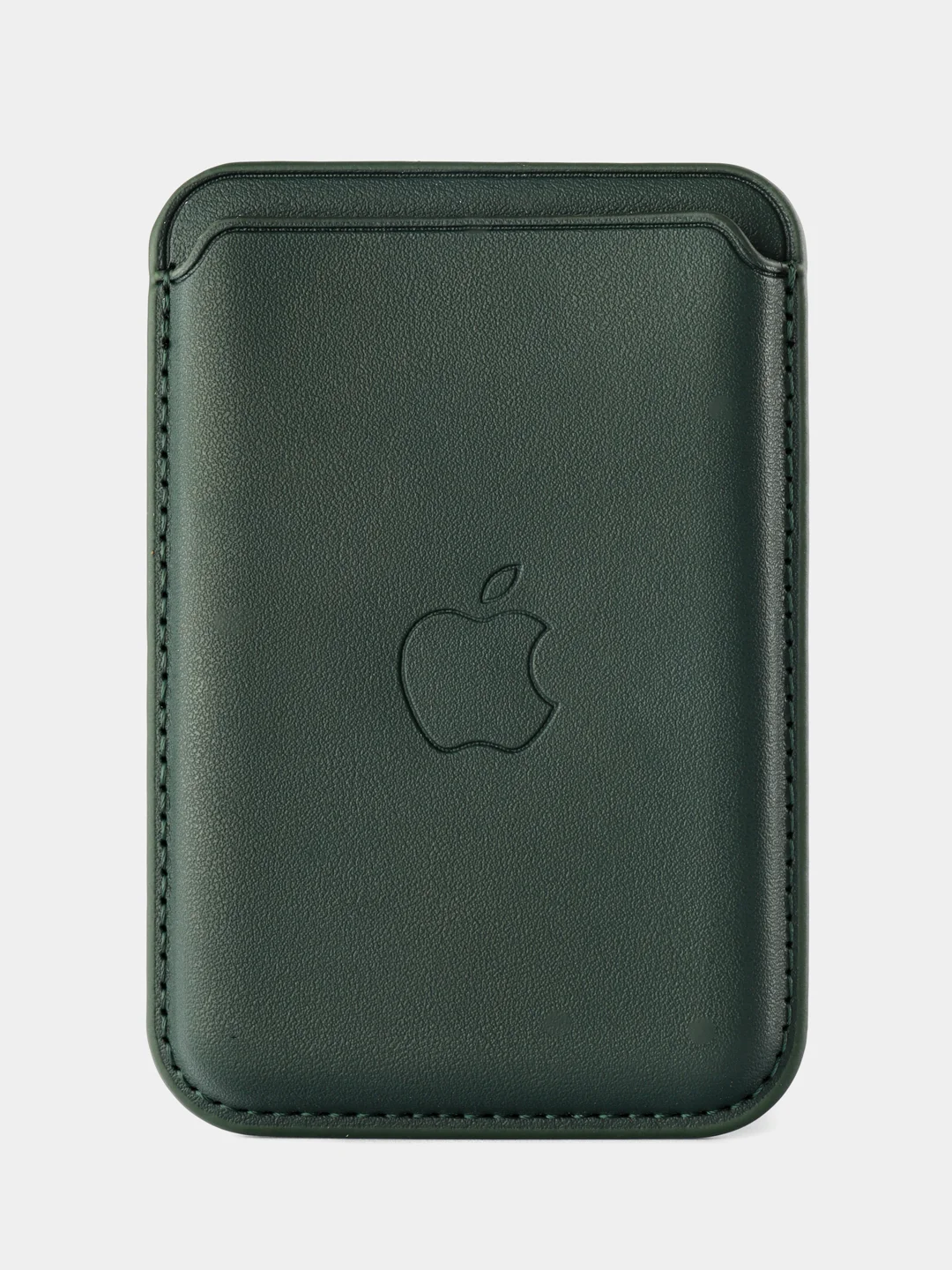 Тёмно-зелёный картхолдер - бумажник на iPhone с поддержкой MagSafe/Leather Wallet