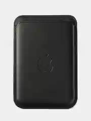 Черный картхолдер - бумажник на iPhone с поддержкой MagSafe/Leather Wallet