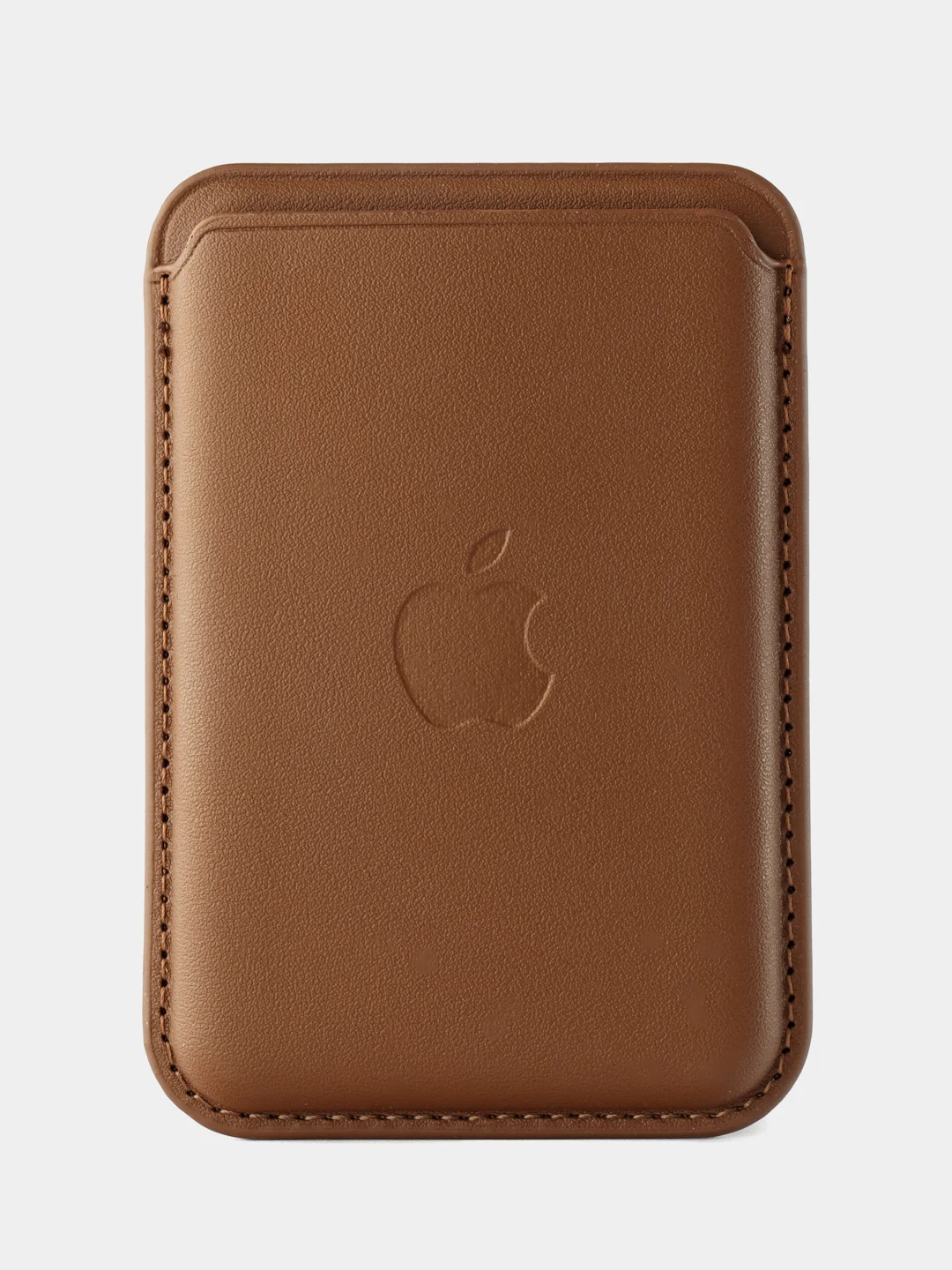 Коричневый картхолдер - бумажник на iPhone с поддержкой MagSafe/Leather Wallet