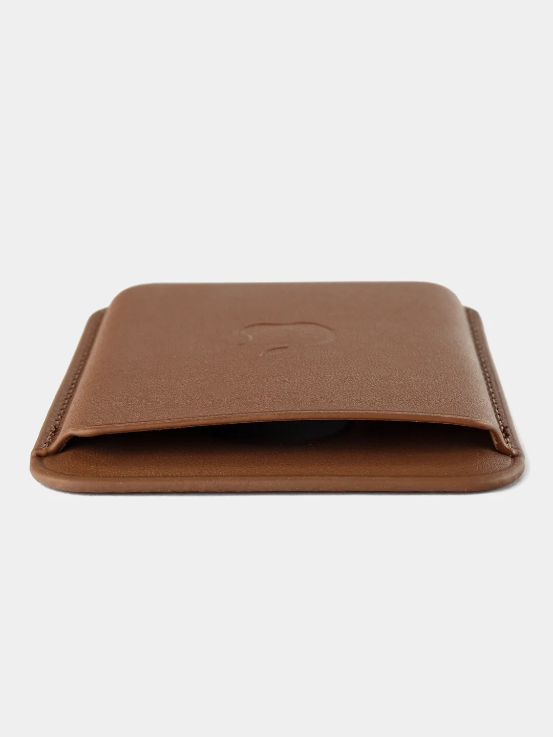 Коричневый картхолдер - бумажник на iPhone с поддержкой MagSafe/Leather Wallet