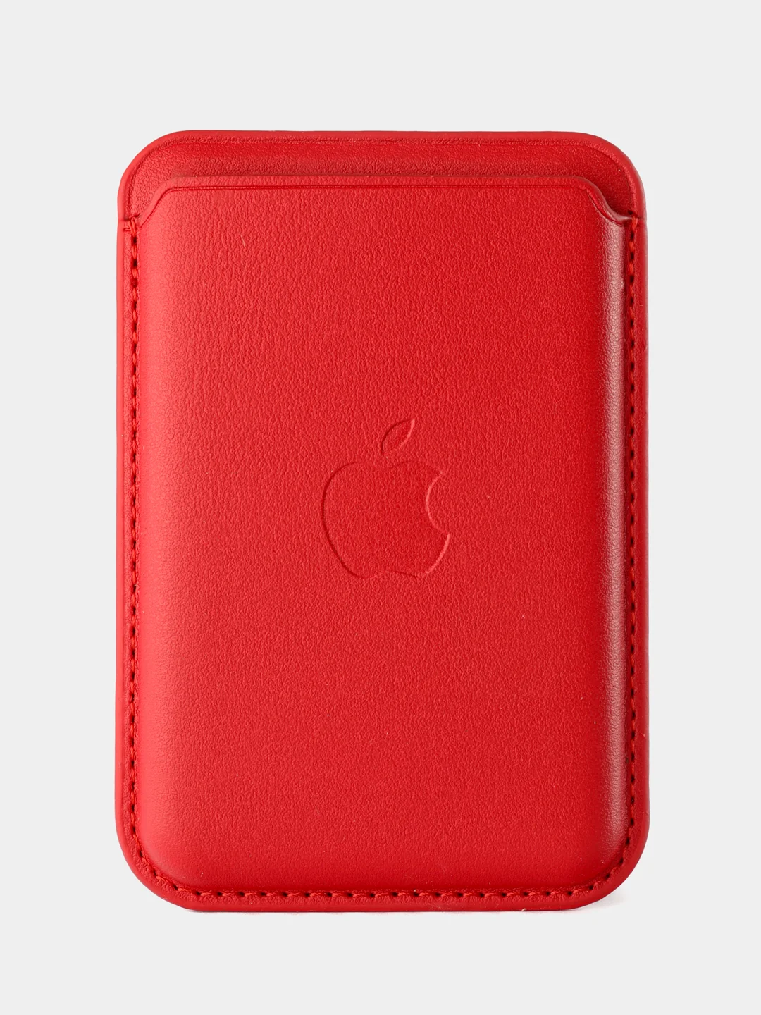 Красный картхолдер - бумажник на iPhone с поддержкой MagSafe/Leather Wallet