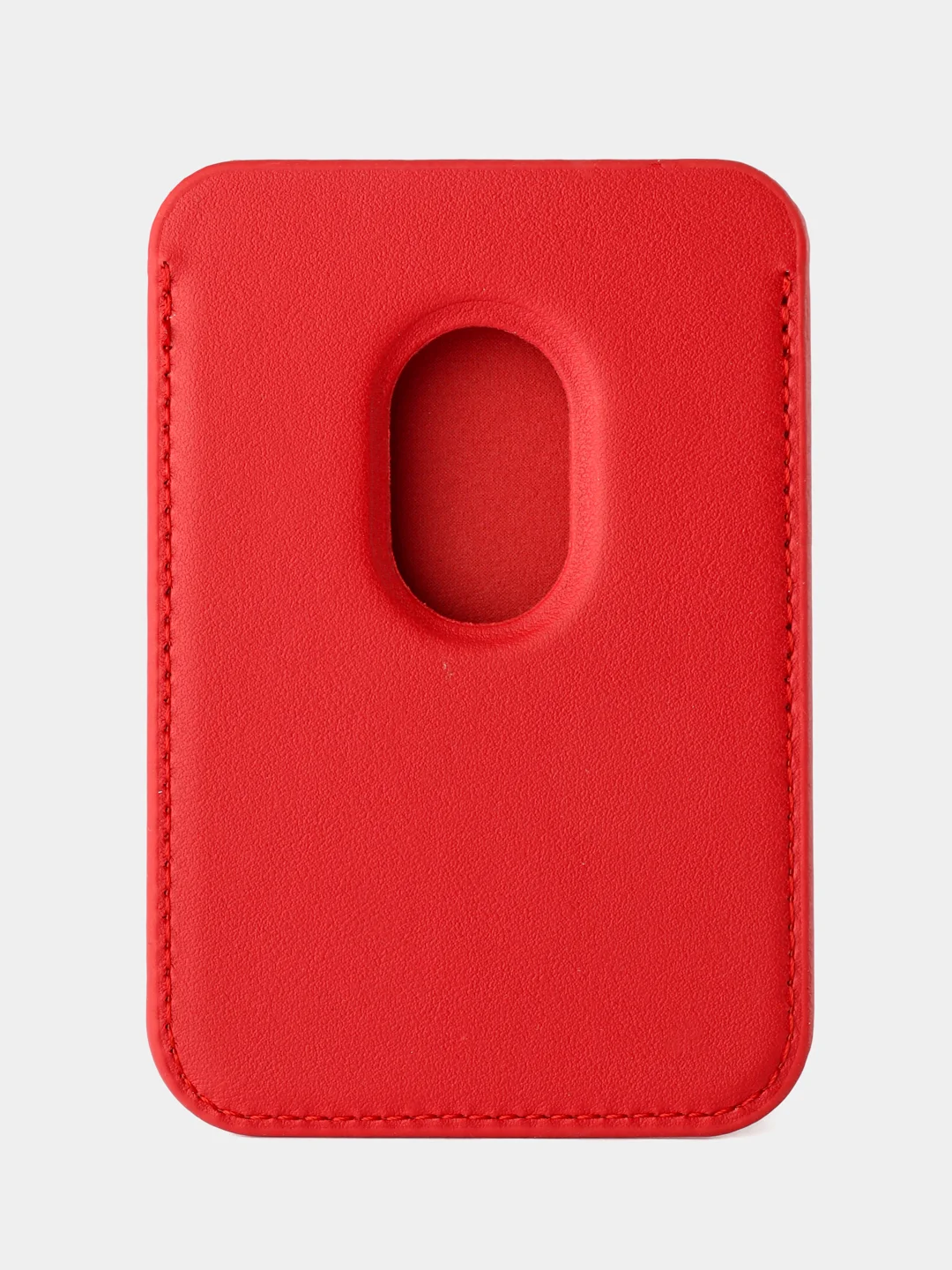 Красный картхолдер - бумажник на iPhone с поддержкой MagSafe/Leather Wallet