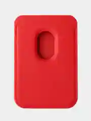 Красный картхолдер - бумажник на iPhone с поддержкой MagSafe/Leather Wallet