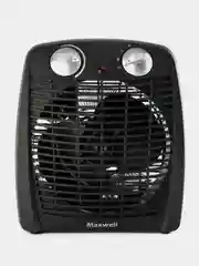 Черный тепловентилятор обогреватель Maxwell MW-3456