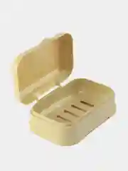 Бежевый мыльница с крышкой