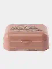 Кораллово-розовый мыльница с крышкой