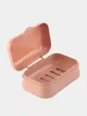 Кораллово-розовый мыльница с крышкой