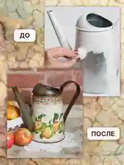 Набор для декупажа с кракелюрным лаком и красками