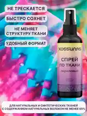 Спрей по ткани, акриловый, для колясок, кепок, одежды (Черный)