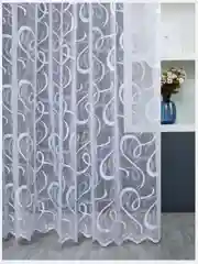 Тюль-сетка интерьерный "Узоры" для спальни и гостиной, 300x270 см