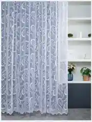 Тюль-сетка интерьерный "Узоры" для спальни и гостиной, 300x270 см